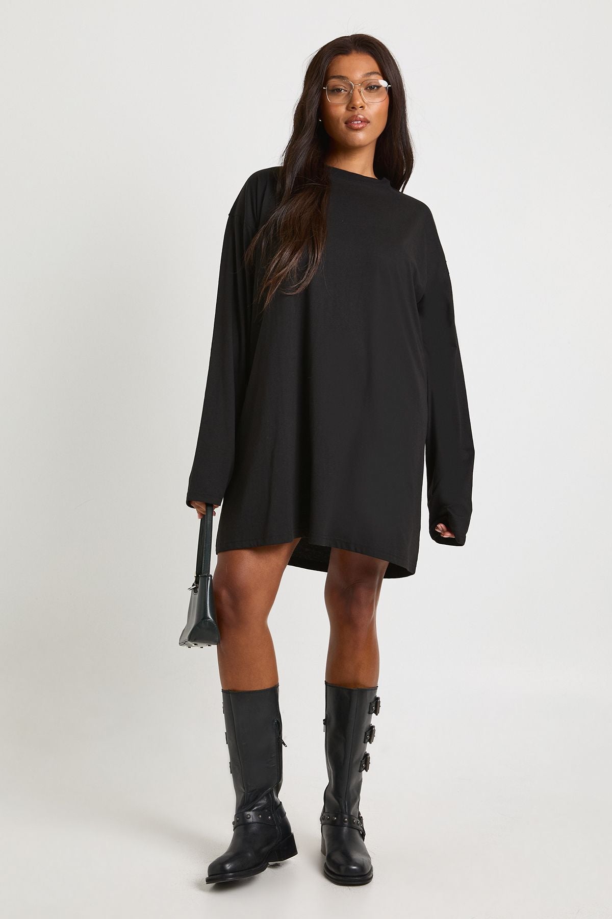 Plus Long Sleeve T-Shirt Dress