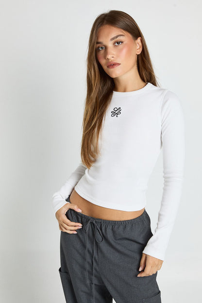 Embroidery Long Sleeve Top
