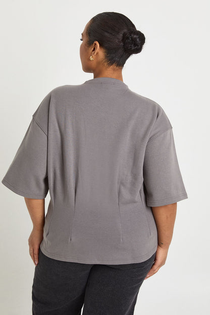 Plus Oversized Cinched T-shirt
