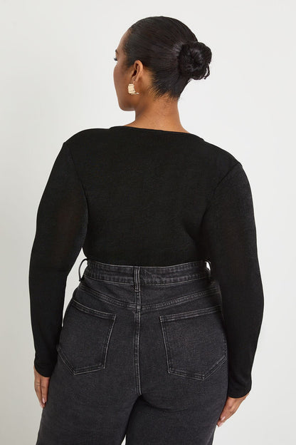 Plus Gold Trim Keyhole Bodysuit