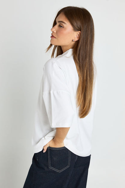 V Neck Oversized T-Shirt