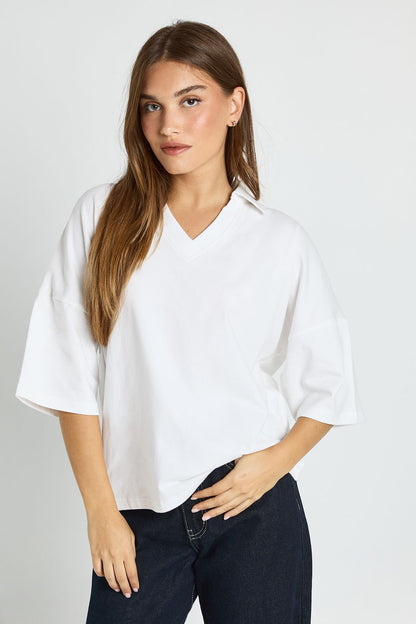 V Neck Oversized T-Shirt