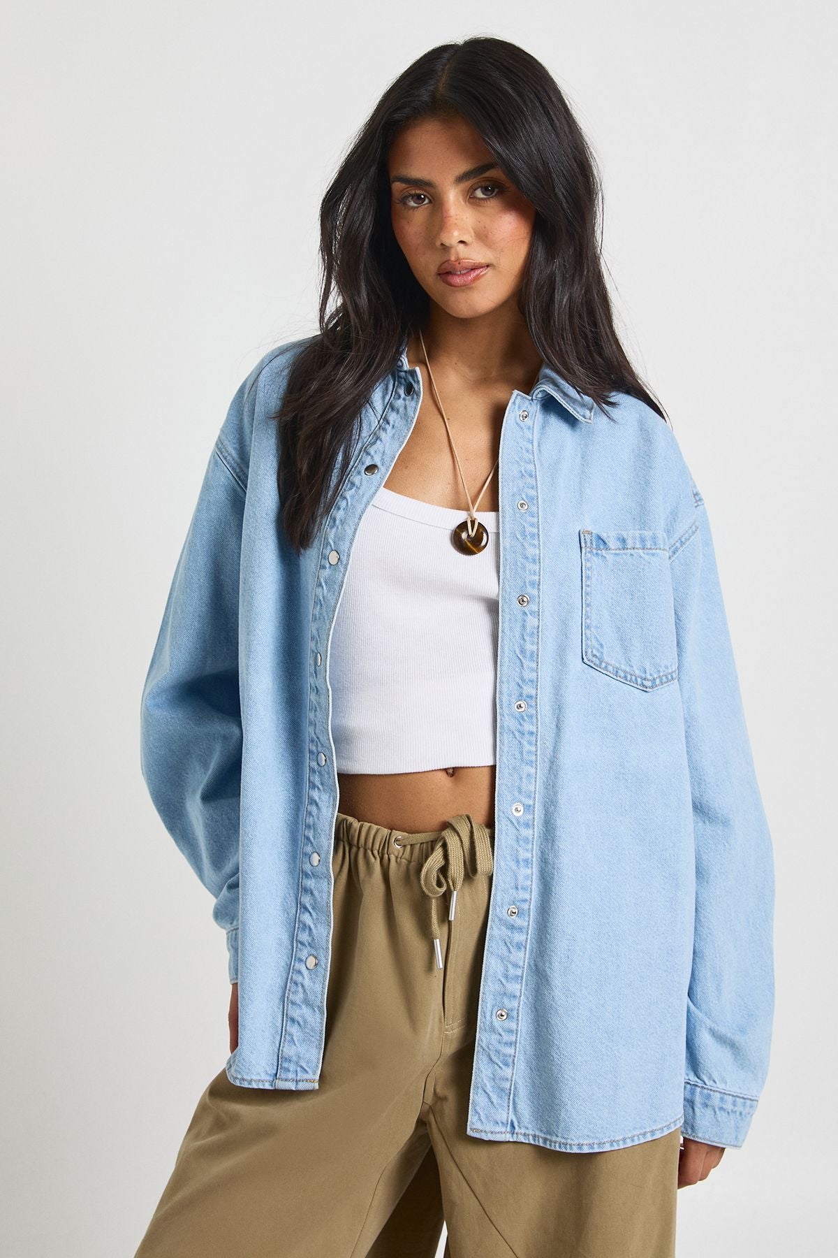 Oversized Denim Shirt