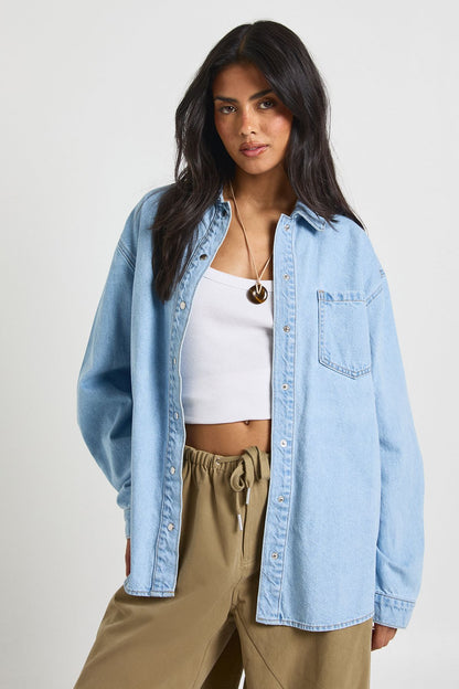 Oversized Denim Shirt