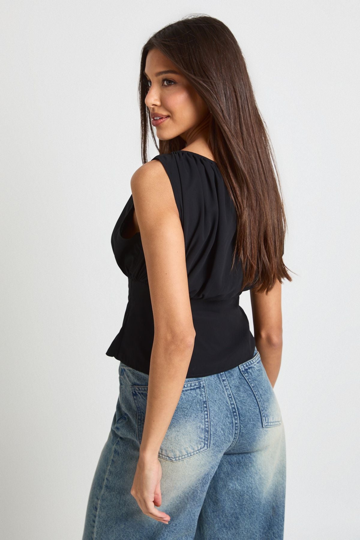 Chiffon Ruched Top