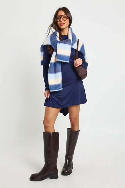 Super Soft Asymmetric Hem Mini Dress