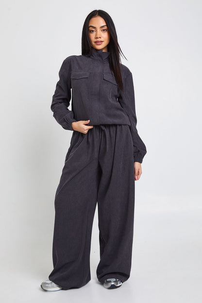 Cord Wide Leg Trousers
