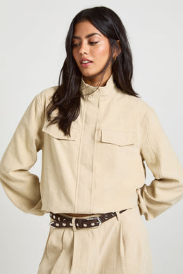 Peached Funnel Neck Tracksuit Top