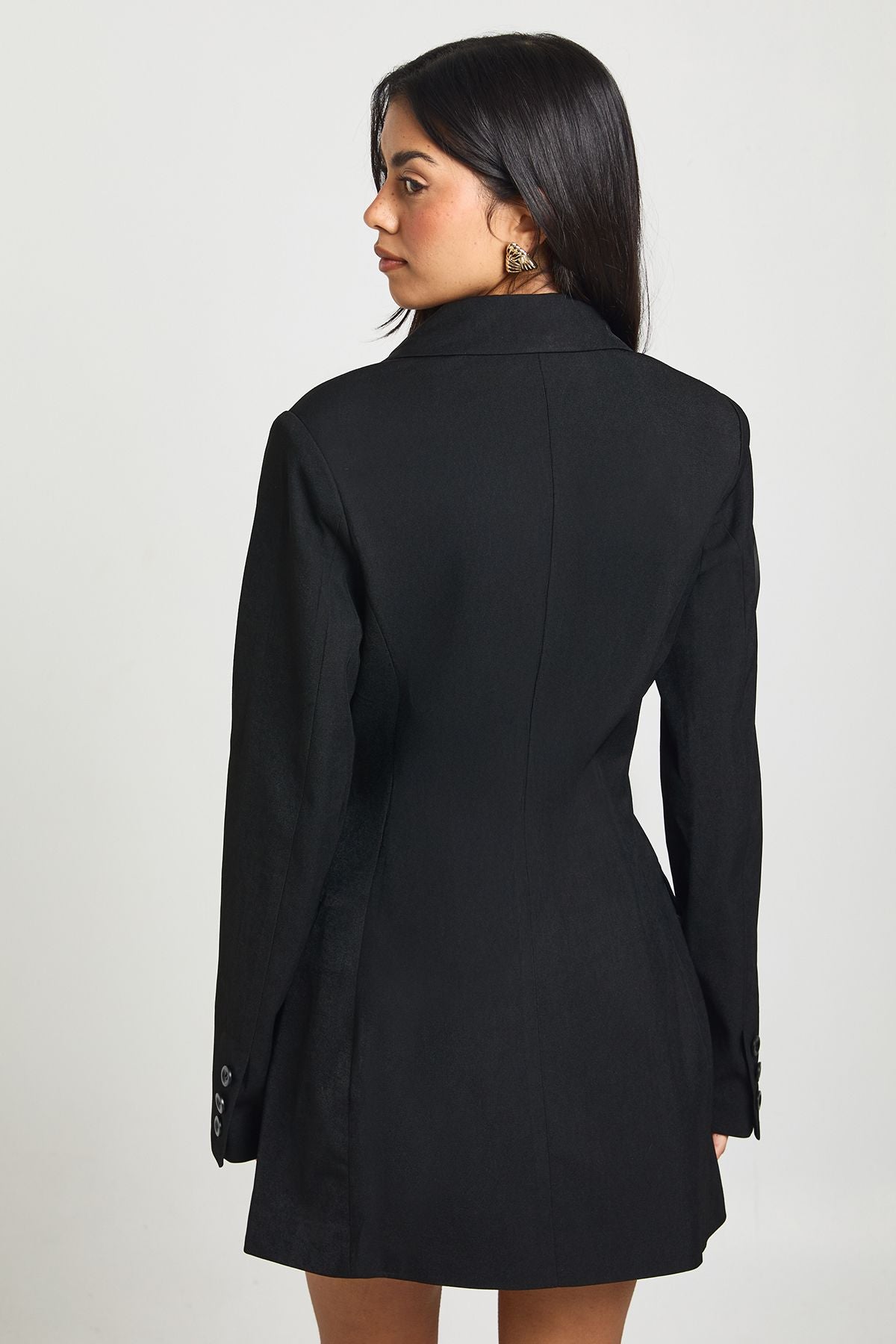 Shoulder Pad Blazer Dress