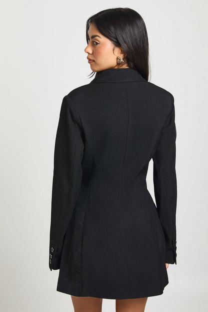 Shoulder Pad Blazer Dress