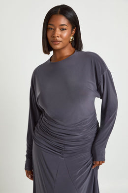 Plus Blouson Long Sleeve Top