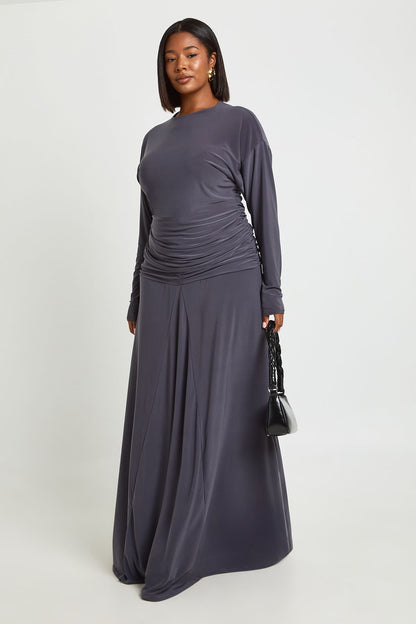 Plus Blouson Long Sleeve Top