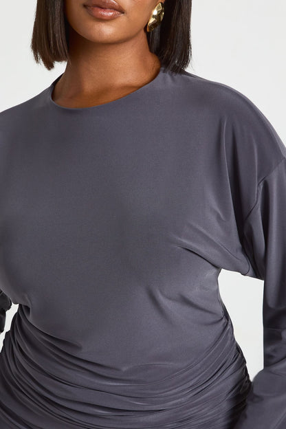 Plus Blouson Long Sleeve Top
