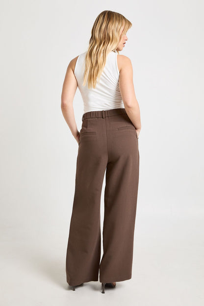 Petite Essential Wide Leg Tailored Trousers