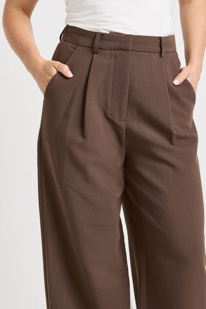Petite Essential Wide Leg Tailored Trousers