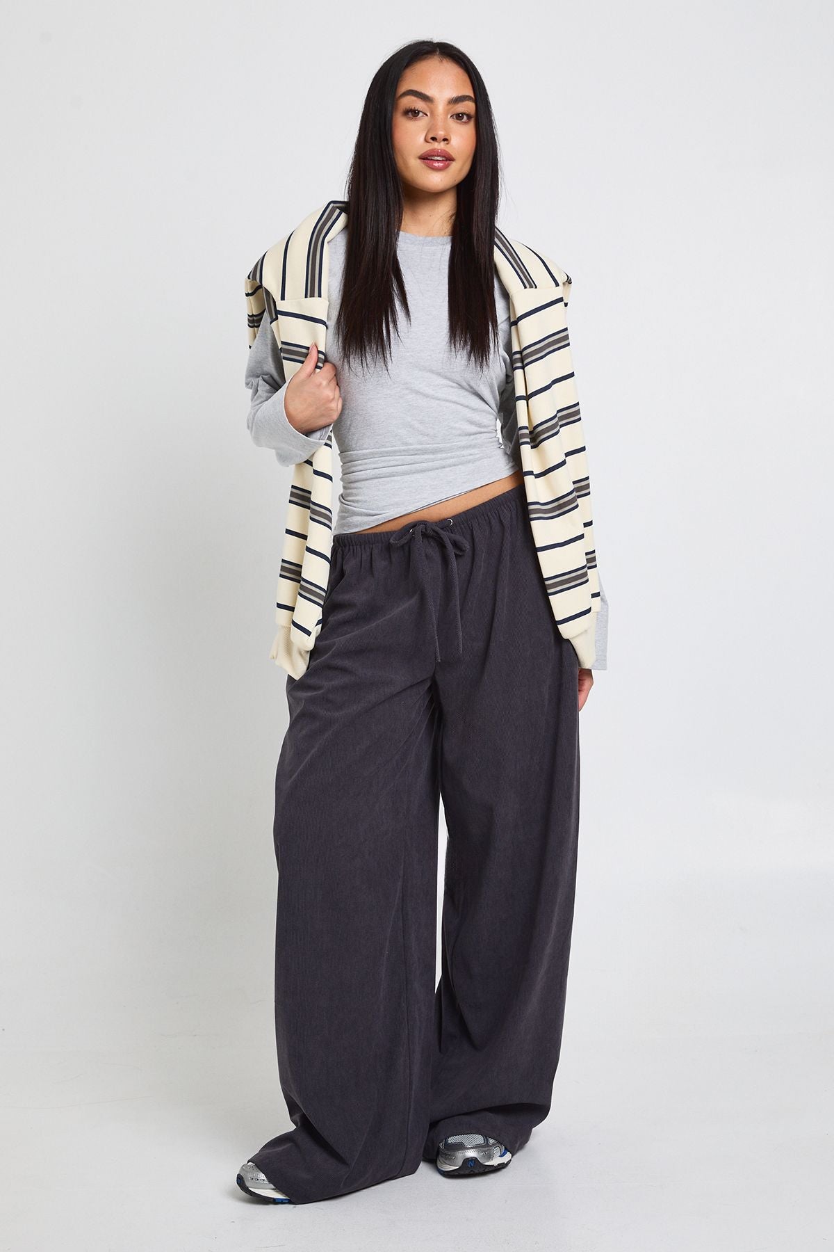 Flare Sleeve Cinched Waist Top