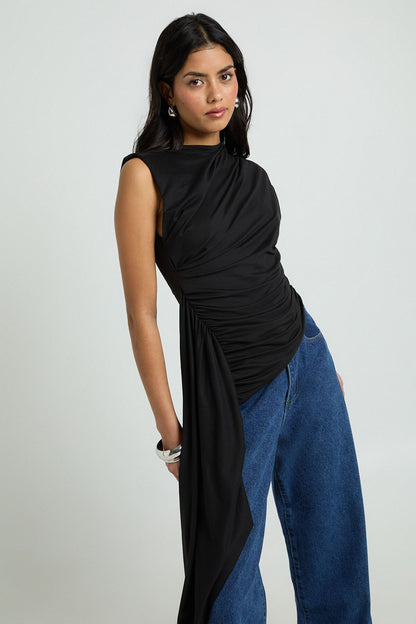 Ruched Drape Top