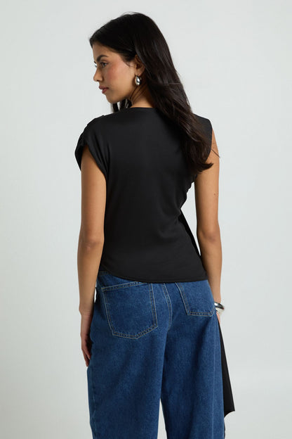 Ruched Drape Top