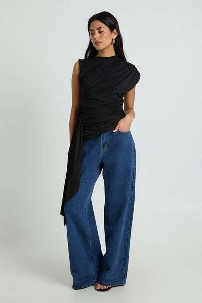 Ruched Drape Top