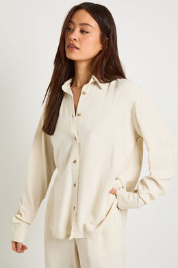 Tall Premium Linen Oversized Shirt