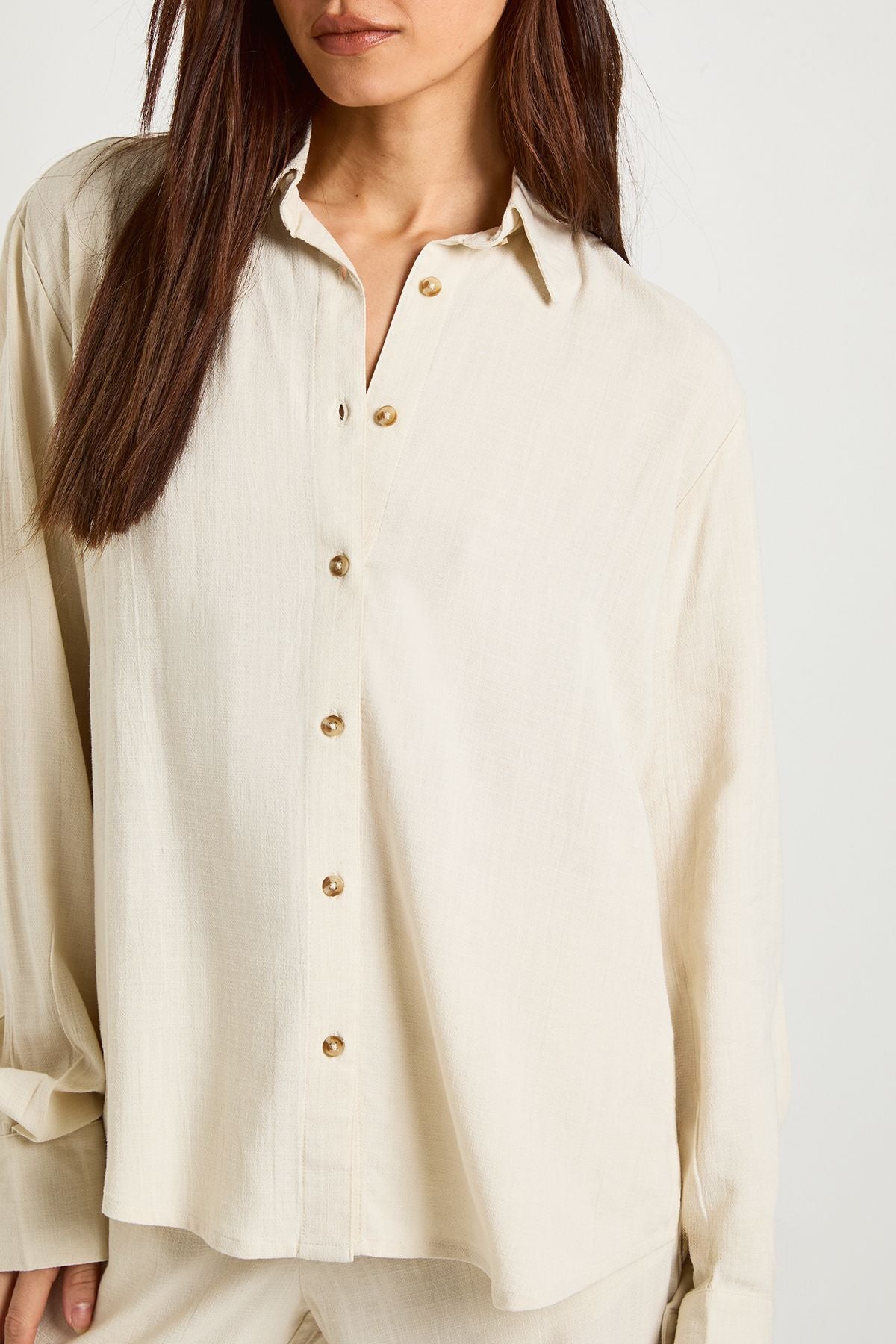 Tall Premium Linen Oversized Shirt