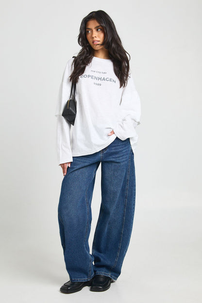 Copenhagan Printed Double Long  Sleeve T-shirt