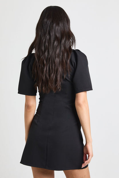 Structured Seam Detail Mini Dress