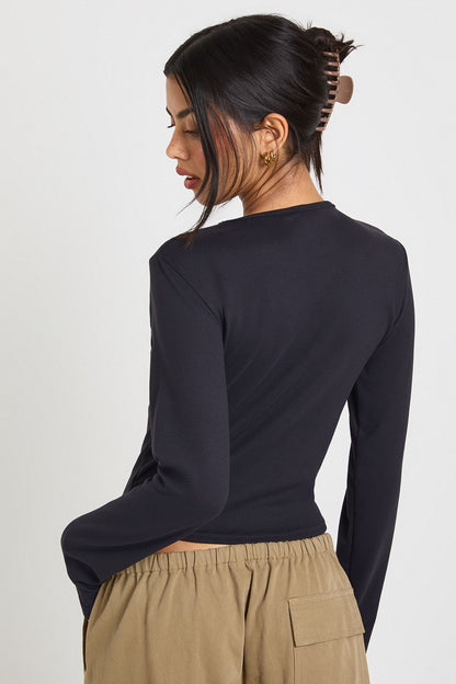 Ultra Soft Long Sleeve Fitted Top