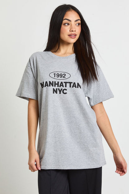 Manhattan Graphic Oversized Tshirt