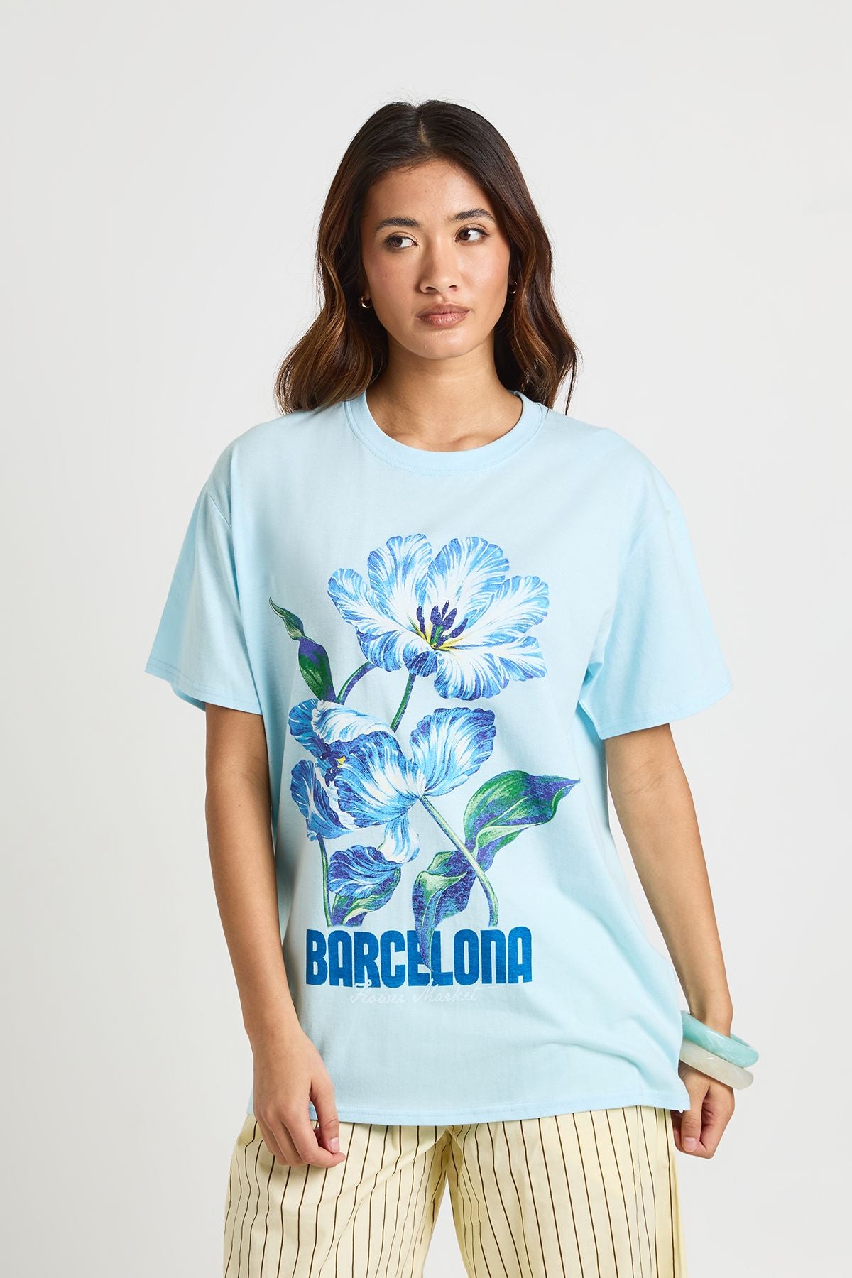 Barcelona Floral Printed T-Shirt