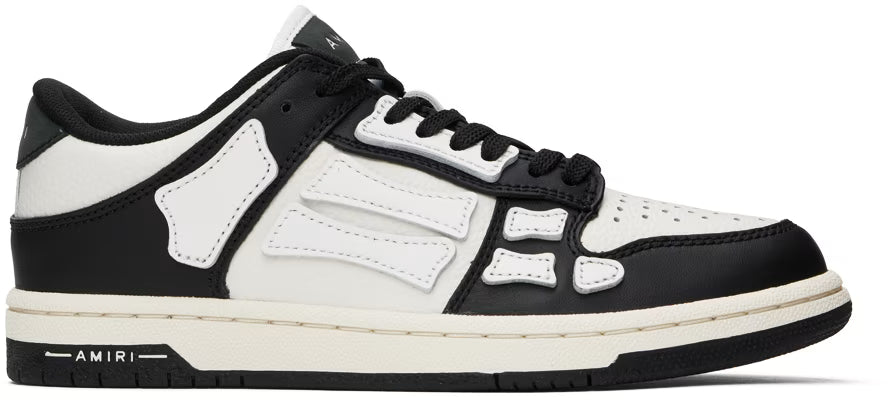 AMIRI Black & White Skel Top Low Sneakers