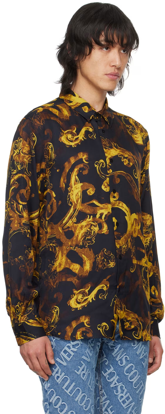Black Watercolor Couture Shirt