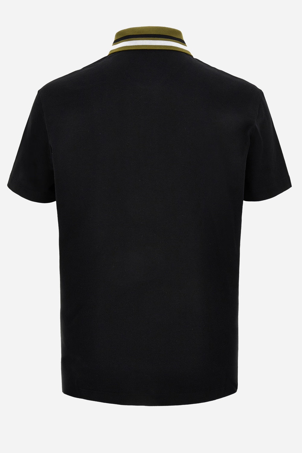 Versace Milano Embroidery Polo In Cotton Piquet