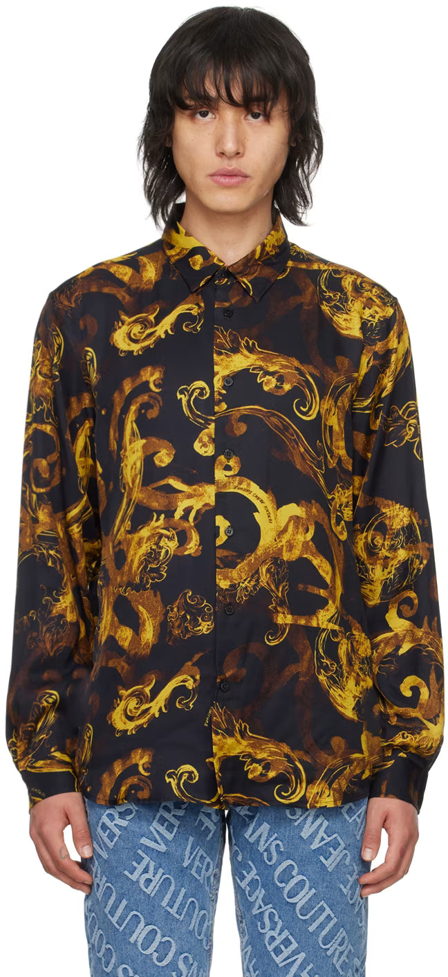 Black Watercolor Couture Shirt
