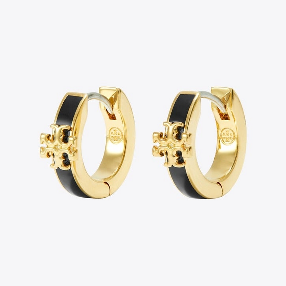 Icon Enamel Huggie Earrings