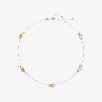 Icon Pavé Interlocking Necklace
