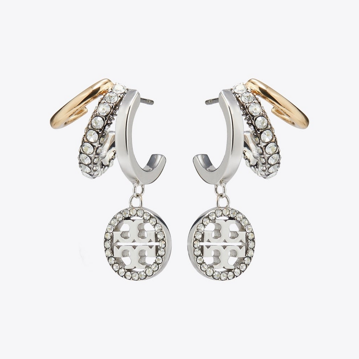 Icon Pavé Triple Hoop Earrings