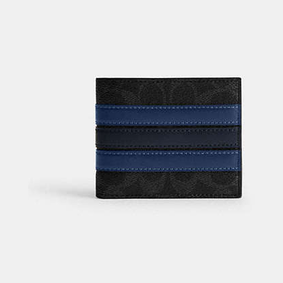ID Billfold Wallet In Signature Canvas With Varsity Stripe
