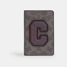 ID Card Wallet In Signature Canvas With Patches
