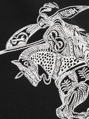 Burberry EKD Knight Embroidered Logo Sweatshirt in Black