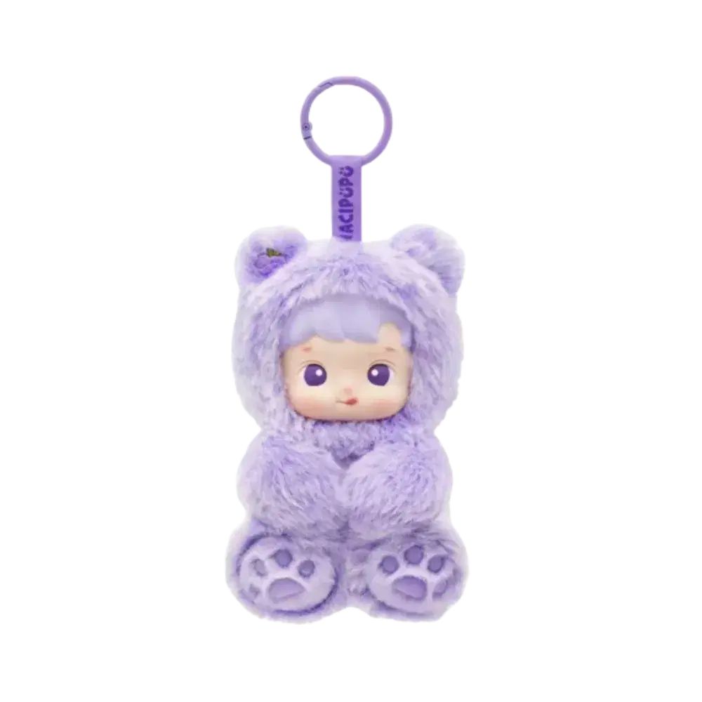 Pop Mart HACIPUPU Gummy Bear Series Vinyl Grape Flavor Plush Pendant