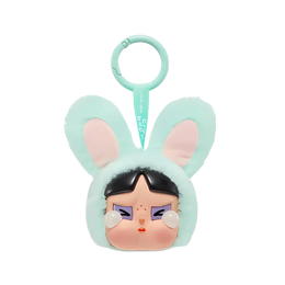 Pop Mart CRYBABY x Powerpuff Girls Series Bunny Buttercup Vinyl Face Plush