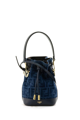 Fendi Mon Tresor Mini Bucket Bag in Denim