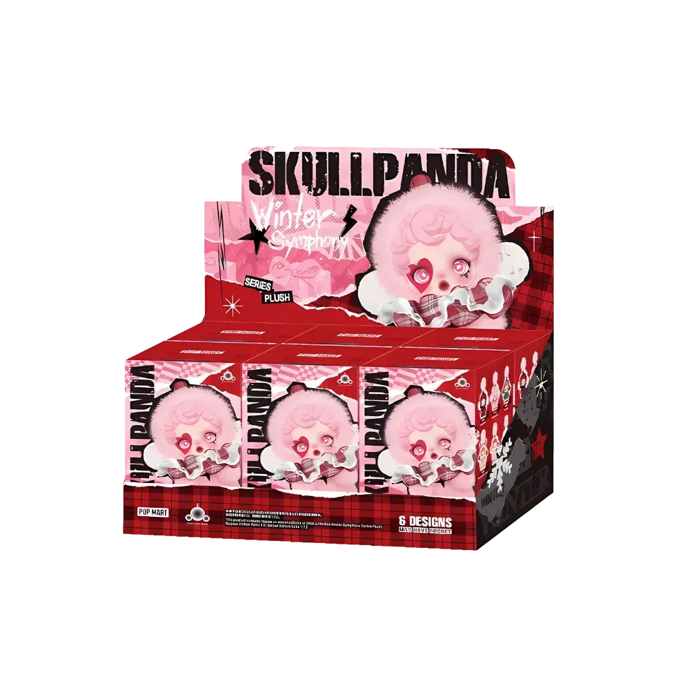 Pop Mart SKULLPANDA Winter Symphony Series Vinyl Face Plush Pendant Sealed Case (6 Blind Box)