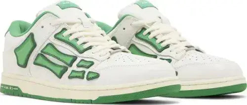 Amiri Amiri Skel Top Low 'White Green' - Size: UK 6 Sneakers | Shop From The Mirage