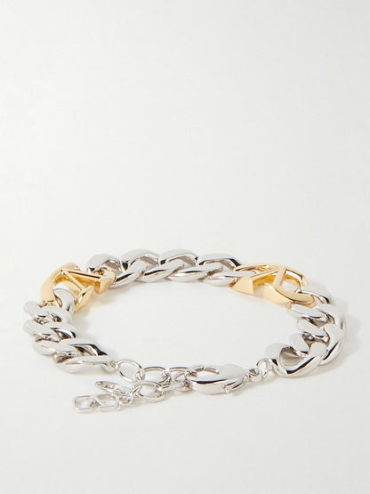 VLOGO Silver- and Gold-Tone Bracelet