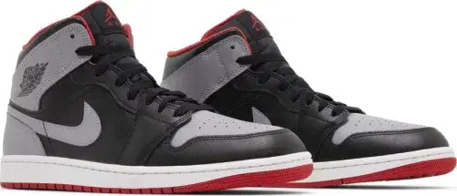 Nike Air Jordan 1 Mid 'Bred Shadow /Grey Fire Red' - Size: UK 7 Sneakers | Shop From The Mirage