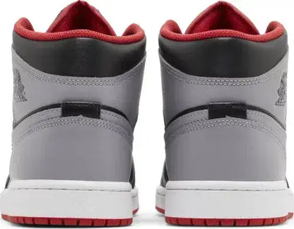 Nike Air Jordan 1 Mid 'Bred Shadow /Grey Fire Red' - Size: UK 7 Sneakers | Shop From The Mirage