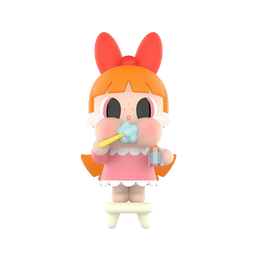 Pop Mart CRYBABY x Powerpuff Girls Series Brushing Teeth Blossom Figure