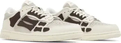 Amiri Amiri Skel Top Low 'White Brown' - Size: UK 6 Sneakers | Shop From The Mirage
